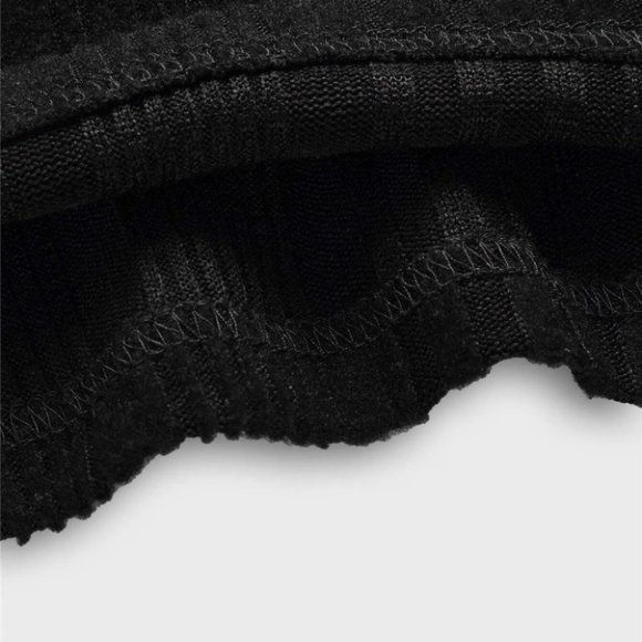 Black Mens Knit Sweater - Picture 3 of 4